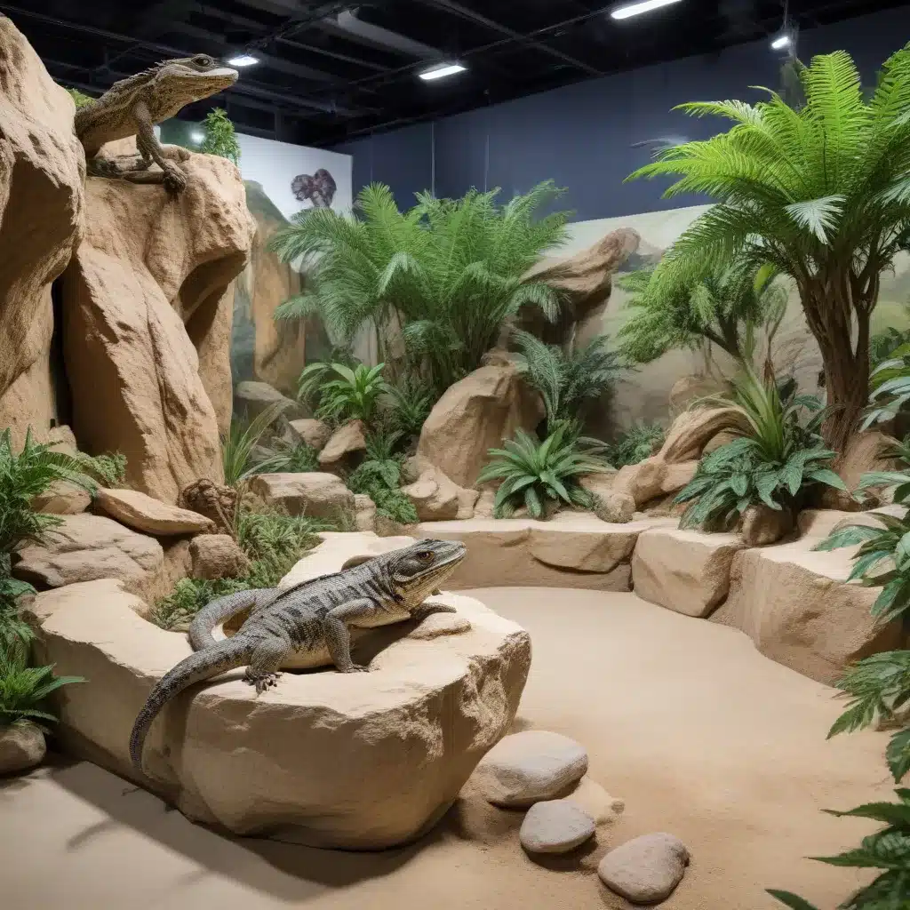 Constructing Visually Striking Reptile Exhibits for Public Display