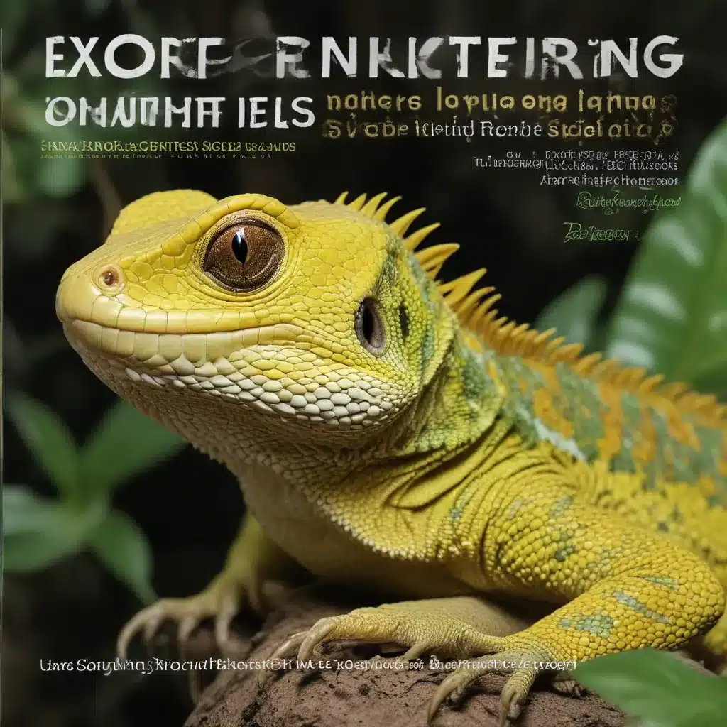 Exotic Encounters: Uncovering the Secrets of Rare Reptile Species