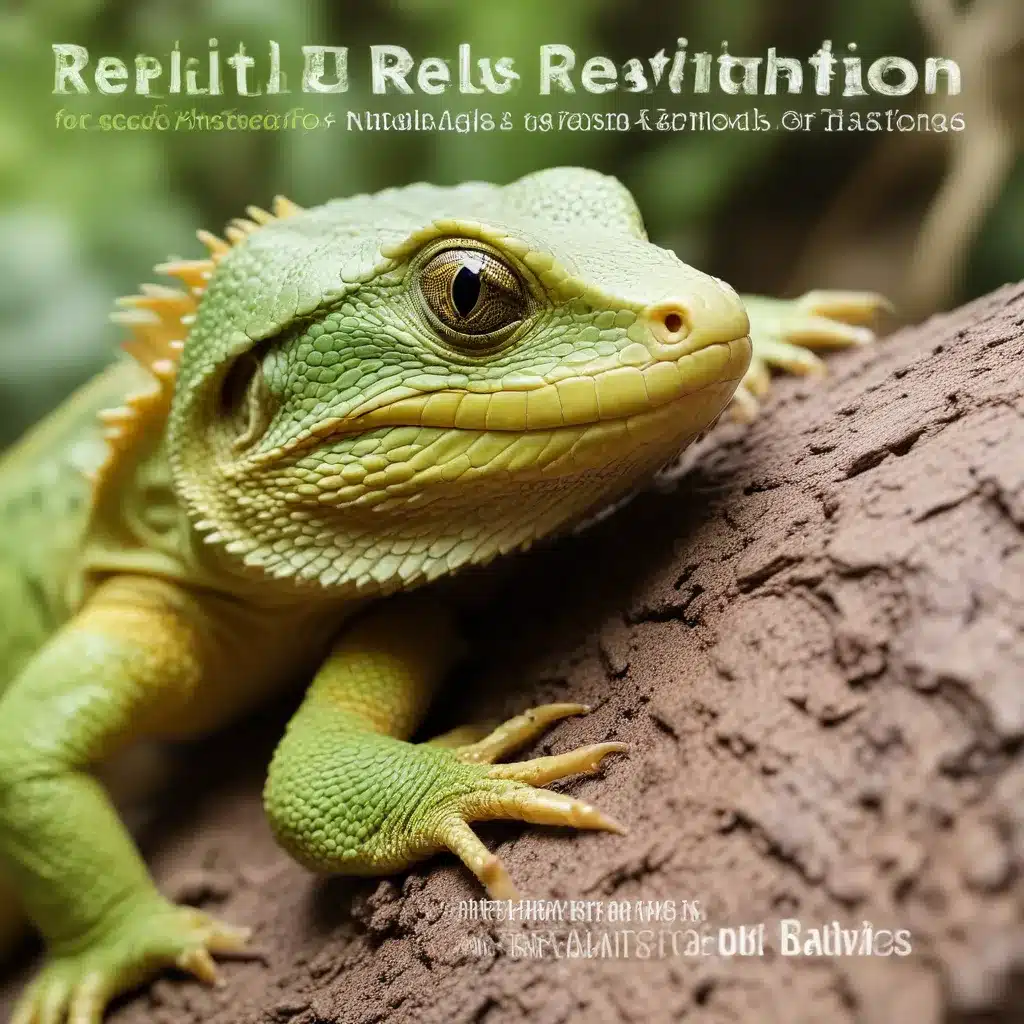 Reptile Rehabilitation: Nutritional Strategies for Rescued Animals